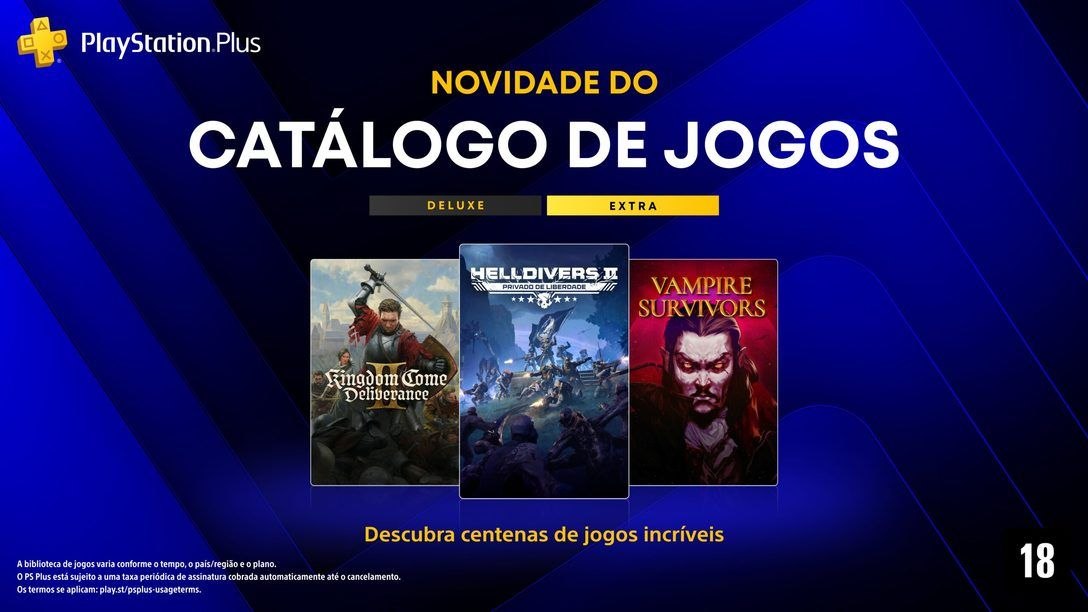 PS Plus de agosto tem Helldivers 2 e mais jogos